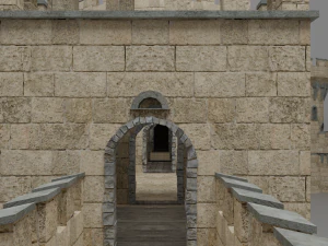medieval castle 3D Model