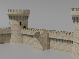 medieval castle 3D मॉडल