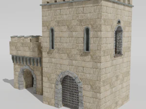 medieval castle 3D Model
