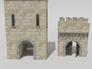 medieval castle 3D मॉडल
