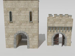 medieval castle 3D Model
