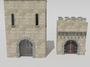 medieval castle 3D मॉडल