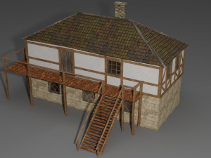 medieval house 3D Модель