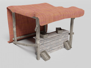 medieval marketplace 3D-Modell