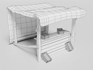 medieval marketplace 3D-Modell