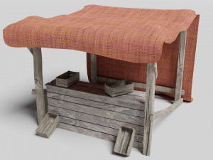 medieval marketplace 3D-Modell