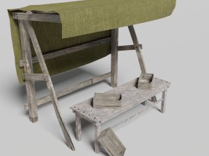 medieval marketplace 3D-Modell