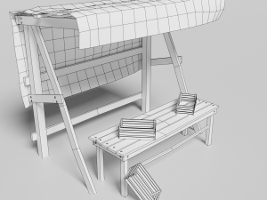 medieval marketplace 3D-Modell