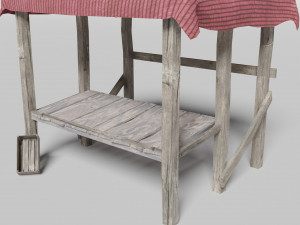 medieval marketplace 3D-Modell