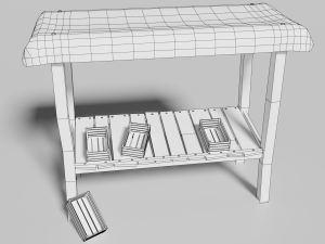 medieval marketplace 3D-Modell
