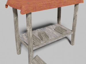 medieval marketplace 3D-Modell