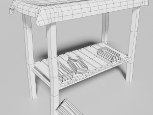 medieval marketplace 3D-Modell