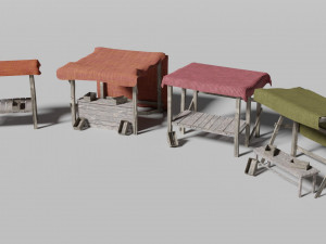 medieval marketplace 3D-Modell