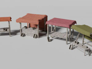 medieval marketplace 3D Model