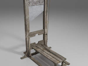 guillotine 3D 모델