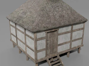 medieval village set 3D Model
