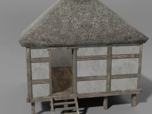 medieval village set 3D Model