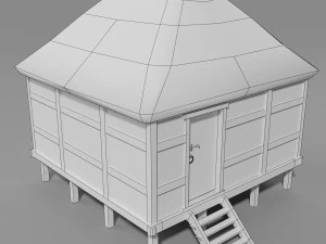 medieval village set 3D Model