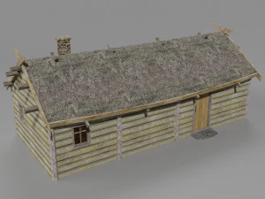 medieval village set 3D Model