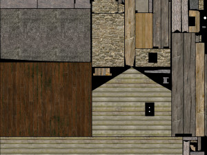 medieval village set 3Dモデル