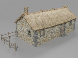 medieval village set 3Dモデル