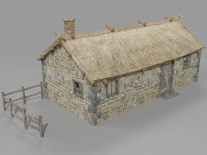 medieval village set 3D Model