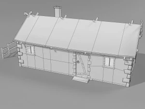medieval village set 3D Model