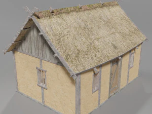 medieval village set 3D Model