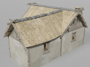 medieval village set 3D Model
