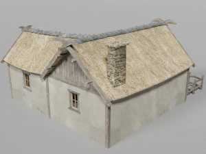 medieval village set 3D Model
