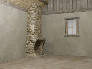 medieval village set 3D Model