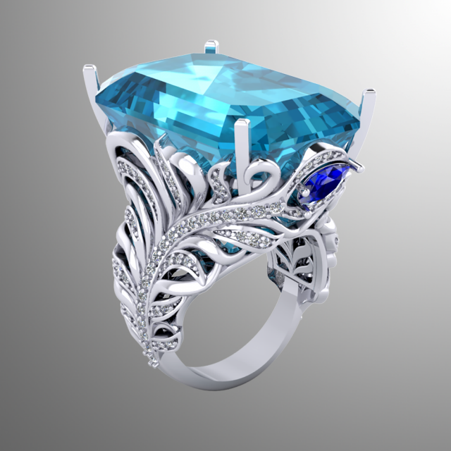 ring ak 3 3D Model .c4d .max .obj .3ds .fbx .stl .blend
