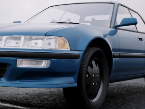 acura integra sedan 1990 Modello 3D