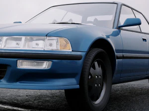 acura integra sedan 1990 3D Model