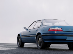 acura integra sedan 1990 Modello 3D