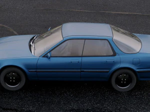 acura integra sedan 1990 3D Model