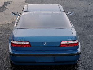 acura integra sedan 1990 Modello 3D