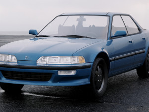 acura integra sedan 1990 Modello 3D