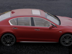 acura rlx sport hybrid 2017 3D 模型