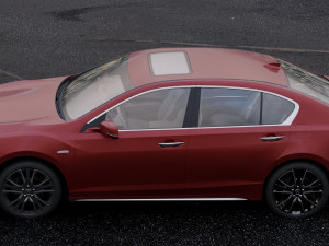 acura rlx sport hybrid 2017 3D 模型