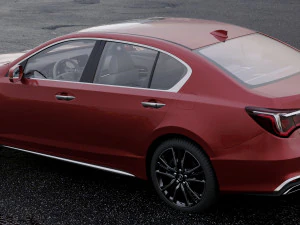 acura rlx esporte h&iacute;brido 2017 Modelo 3D