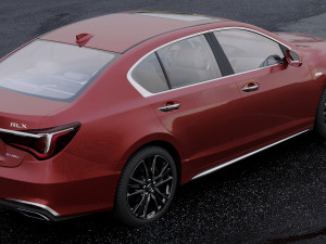 acura rlx sport hybrid 2017 3D 模型