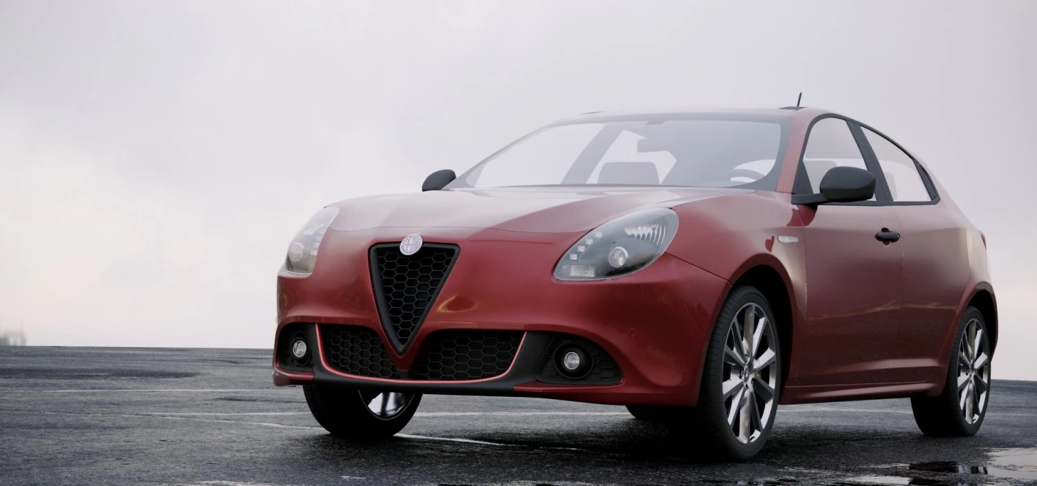 alfa romeo giulietta 2016 3D Model .c4d .max .obj .3ds .fbx .stl .blend