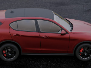 alfa romeo stelvio q4 2017 3D मॉडल