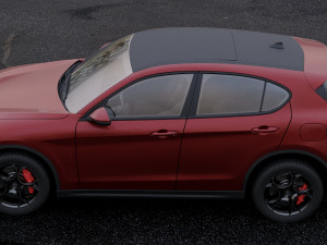 alfa romeo stelvio q4 2017 3D मॉडल