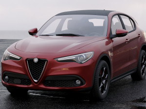 alfa romeo stelvio q4 2017 3D मॉडल