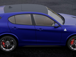 alfa romeo stelvio quadrifoglio 2018 3D Модель