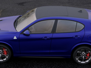 alfa romeo stelvio quadrifoglio 2018 3D Модель