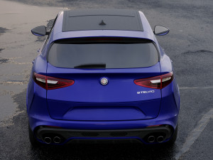 alfa romeo stelvio quadrifoglio 2018 3D Модель