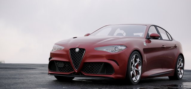 alfa-romeo giulia quadrifoglio 2016 Modelo 3D .c4d .max .obj .3ds .fbx .stl .blend 